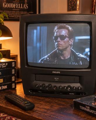Philips TV 14” CRT Vintage con VHS integrato