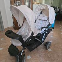 Passeggino doppio gemellare tandem Graco