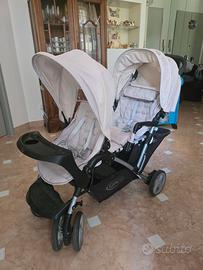 Passeggino doppio gemellare tandem Graco