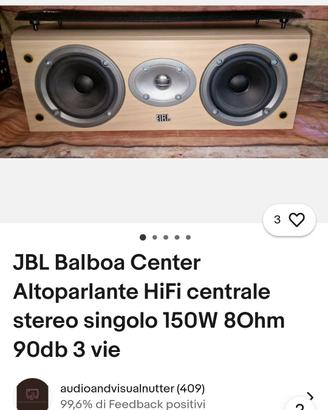 casse acustiche diffusori centrale  jbl