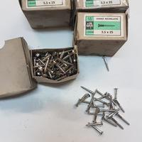 Viti legno testa svasata a taglio cromate