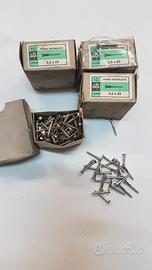 Stock 20 Viti legno testa svasata a taglio cromate