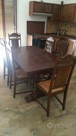 Tavolo rettangolare stile Neorinascimento