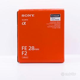obiettivo Sony FE 28mm F2, attacco E, full frame