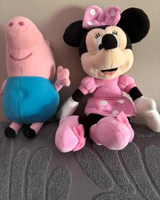 Peluche George pig  e Minnie