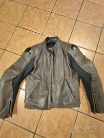 giacca in pelle Dainese marrone