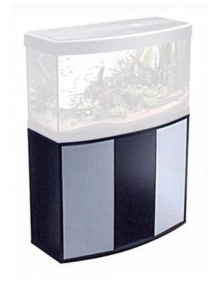 Askoll mobile per acquario Sinuo 150 Nero/Argento