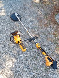 Motosega e decespugliatore a batteria 