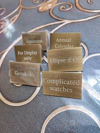 Targa espositore Patek Philippe 