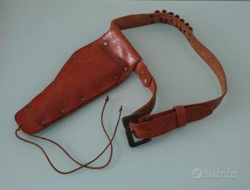 Cinturone in Cuoio per Pistola Giocattolo Vintage