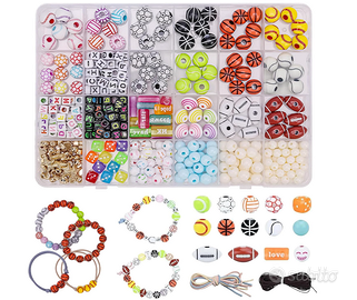 Kit decorazione braccialetti con 370 pezzi Misti c