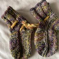 Babbucce in pura lana melangiata handmade