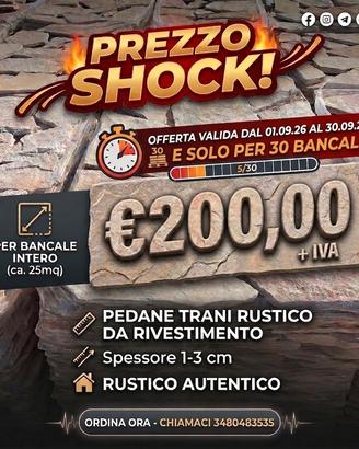 scorza di Trani per rivestimento 