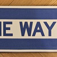 Cartello/segnale ONE WAY (senso unico)