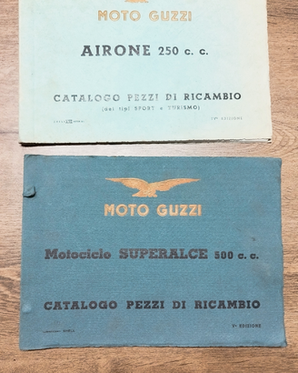 2 Cataloghi ricambi Moto Guzzi Airone Superalce