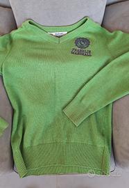 Maglione cotone uomo verde Franklin Marshall