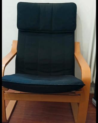 Poltrona ikea podera nera