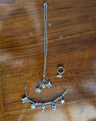 Parure collana, bracciale e anello Morellato