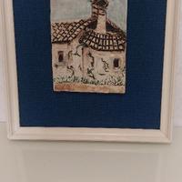 Casa d Trebiciano fatto a mano su piastrella creta