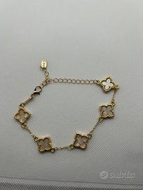 Bracciale Unisex a forma di quadrifoglio