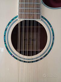 Chitarra acustica 12 corde elettrificata