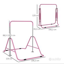Parallela ginnastica bambine richiudibile