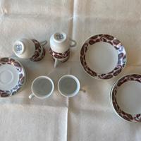 Porcellana 6 tazzine caffè e ciotoline