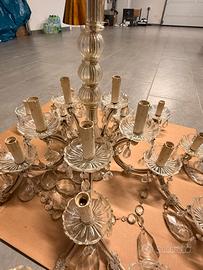Lampadario cristalli di boemia
