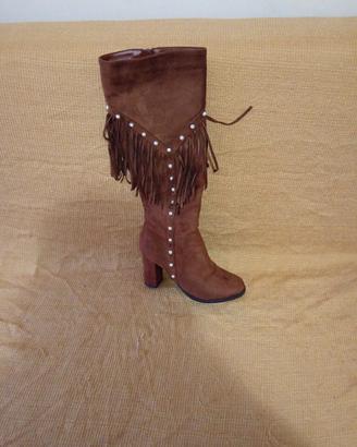 Stivali donna scamosciati