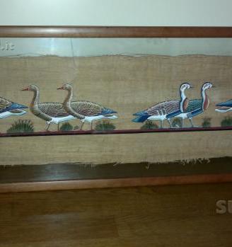 Papiro originale Egizio dipinto a mano