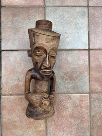 Statua in legno coppa RE Kuba