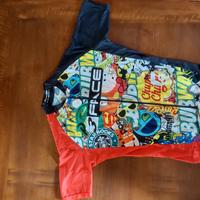 Completo ciclismo rosso/nero