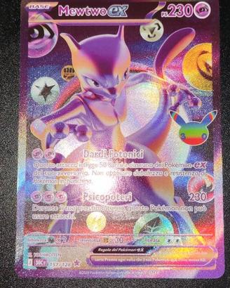 Carta Pokemon Mewtwo ex 30C 157 30° Anniversario