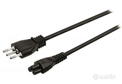 Cavo elettrico tripolare IEC-320-C5 2mt NUOVO