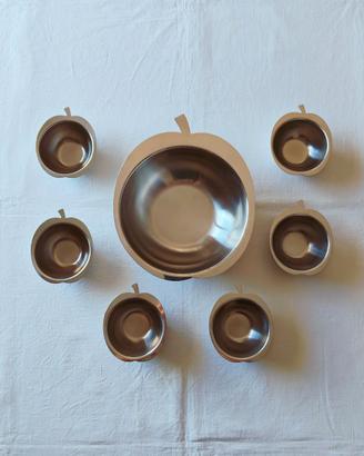 Morinox set macedonia a forma di mela, 7 pezzi