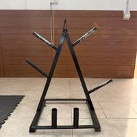 Porta dischi e manubri/bilancieri palestra pesi