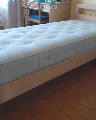 Letto singolo con materasso 210cm