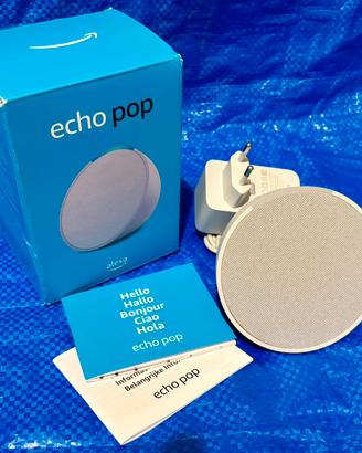 🔊 AmazonEchoPop–Bianco– Ripristinato + Scatola