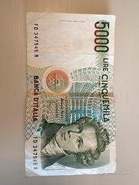 Banconota 5000 lire 1985