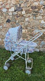 carrozzina Inglesina rosa e azzurra 