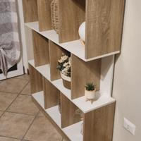 libreria bianca e quercia