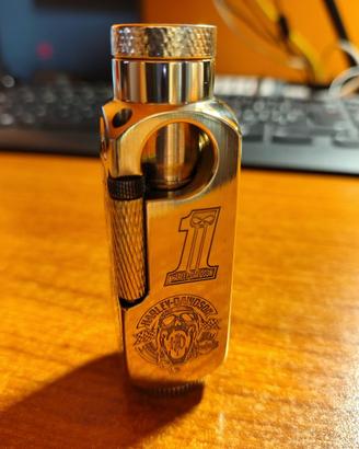 Accendino Hrley Davidson ottone inciso a benzina.