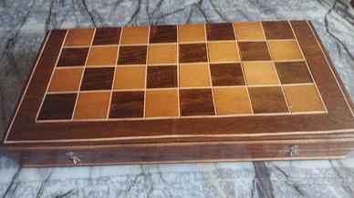 SCACCHIERA VINTAGE LEGNO ANNI 70