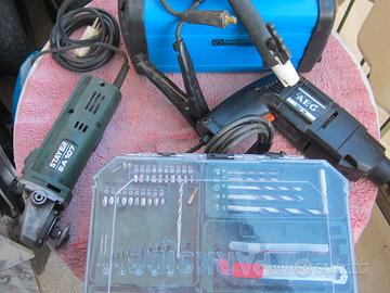 TRAPANO AEG+SNERIGLIATRICE+SALDATRICE+AVVITATORE