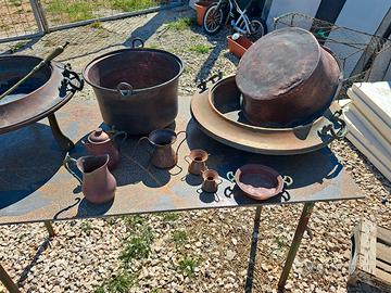 lotto  di oggetti  di Rame