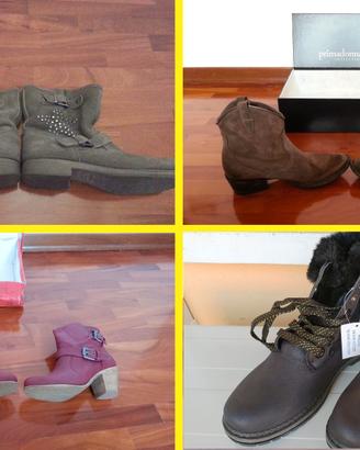 Lotto scarpe donna n.38/39 (3 stiv. + 1 scarponc)