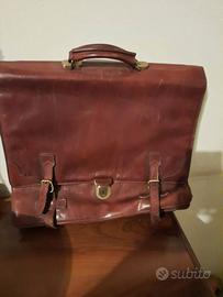 Borsa portadocumenti ventiquattrore PELLE marrone