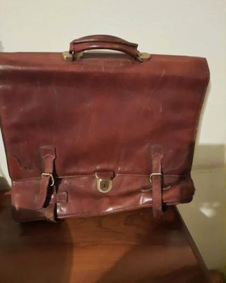 Borsa portadocumenti ventiquattrore PELLE marrone