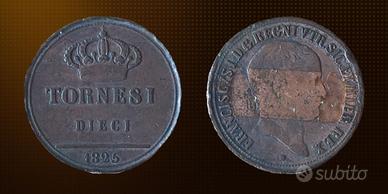 moneta due sicilie  10 tornesi