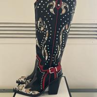 Azalea wang hyperion studded western boots 39
